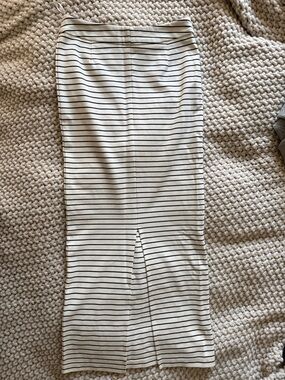 Torn by Ronny Kobo Striped Pencil Skirt